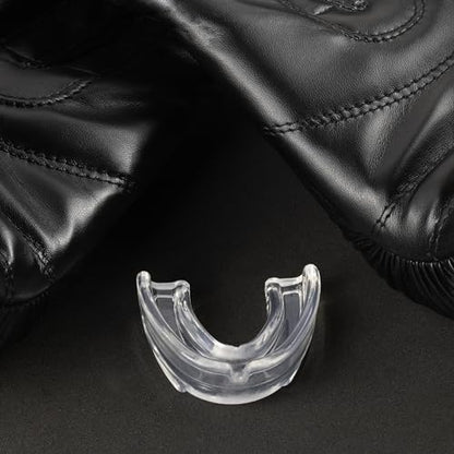 DXM SPORTS Mouth Guard for Youth – Sports Mouthguard for Football, Boxing, Basketball, MMA, Karate, Hockey, Lacrosse, Wrestling and Soccer – Comes with Protective Case (Transparent, Youth) - size: Youth