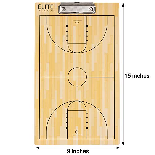 Dry Erase Coaches Clipboards | Basketball, Baseball, Soccer, Football, Hockey, Volleyball, Lacrosse - style: Basketball
