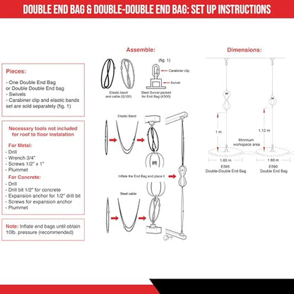 CLETO REYES Double End Punching Bag for Boxing Workout Practice Gym Training Equipment, MMA, Kickboxing, Muay Thai - color: USA
