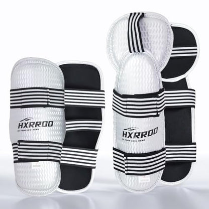 Taekwondo Shin Guards Arm Guard Protector Set for Kickboxing Martial Arts Taekwondo Karate Muay Thai Sparring Combat, Suitable for Youth and Adults