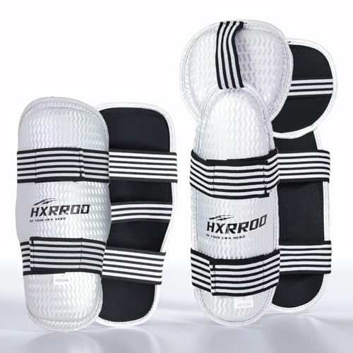 Taekwondo Shin Guards Arm Guard Protector Set for Kickboxing Martial Arts Taekwondo Karate Muay Thai Sparring Combat, Suitable for Youth and Adults