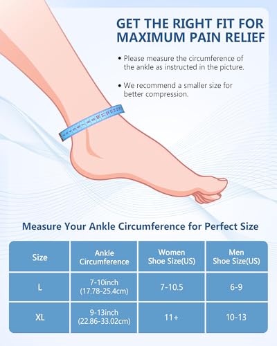 Ankle Foot Ice Pack, Expert Solid Gel Cold & Hot Therapy for Ankle Recovery | Heel Foot Ice Wrap, Stay Flexible After Frozen, 360° Foot Coverage, Easy Wear, Soft Fabric, Achilles & Plantar Relief - size: Lx1, style: Original
