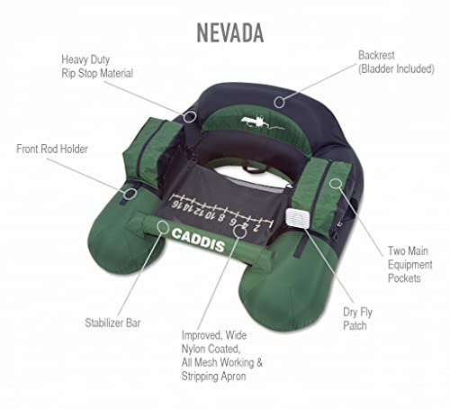 Caddis Sports Fishing and Angling Float Tube - style: Nevada Float Tube