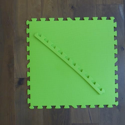 Square Brands Interlocking Gym Floor Tiles - Puzzle Foam Mats for Home Gym | MMA & Exercise | 3/8 - size: 72SQFT