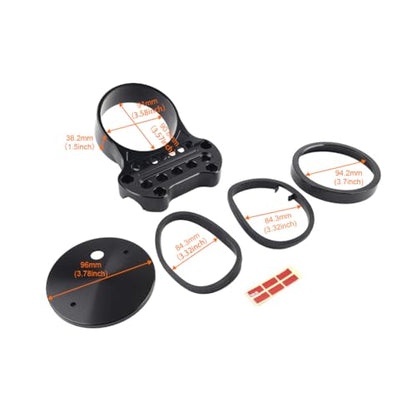 Chcury1 Speedometer Relocation Bracket Instrument Indicator Clamp Cover CNC Black for Harley for Sportster Dyna Models Motorbike