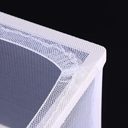 balacoo Fish Isolation Box for Aquarium with Suction Cups Large Size Fish Breeder Net Hatchery Incubator 10.23X5.9X5.9 Inch Separator for Tank Nursery