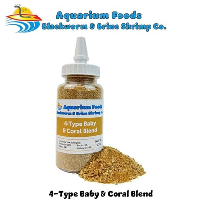 4-Type Mixed Blend of Cyclops, Daphnia, Rotifers, Ready to Eat Brine Shrimp Eggs for Tropical Fish Fry, Babies, Guppies, Tetras, Bettas, Nano Fish…1.7oz Squeeze Bottle