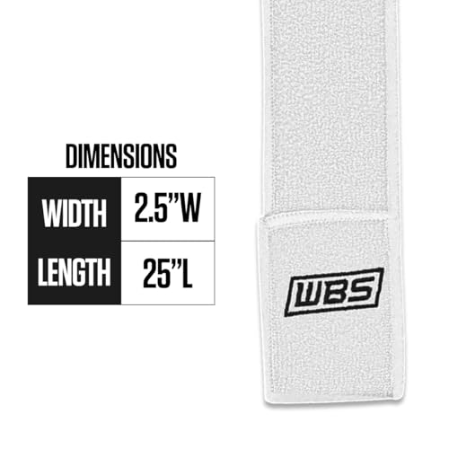 We Ball Sports Streamer Football Towel, Sports Towel with Hook and Loop Fastener to Clean Football Visor and Gloves (White) - color: White