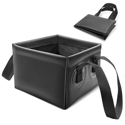 Collapsible Grill Brush Water Bucket & Dunk Tank for Stainless-Steel Grates, Steam Grill Brush