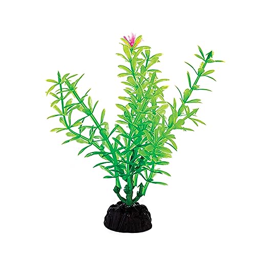 Penn-Plax Penn Plax 3-Pack Aquarium Plastic Plant, 4-Inch, Green