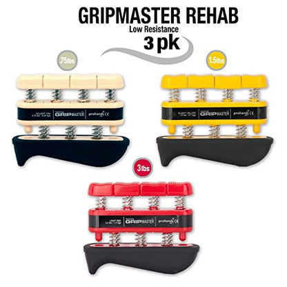 Prohands Gripmaster Medical Hand and Finger Exerciser - size: Set of Three (0.75 lb/1.5 lb/3 lb)