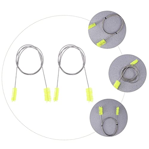 LIOOBO 2pcs Double-Ended Brush Hose Cleaning Brush for Water Pipe and Aquarium Cleaning
