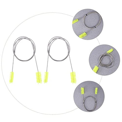 LIOOBO 2pcs Double-Ended Brush Hose Cleaning Brush for Water Pipe and Aquarium Cleaning