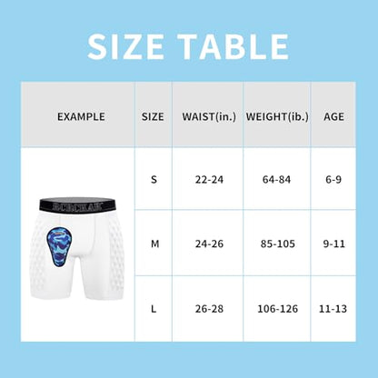 Baseball Sliding Shorts Protective Athletic Compression Underwear w/Cup Baseball Football Lacrosse - color: White Grey, size: Small