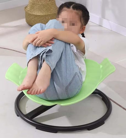 Children's Vestibular Balance Training Equipment Props, Children's Spinning Disk Toys,Green - color: Green