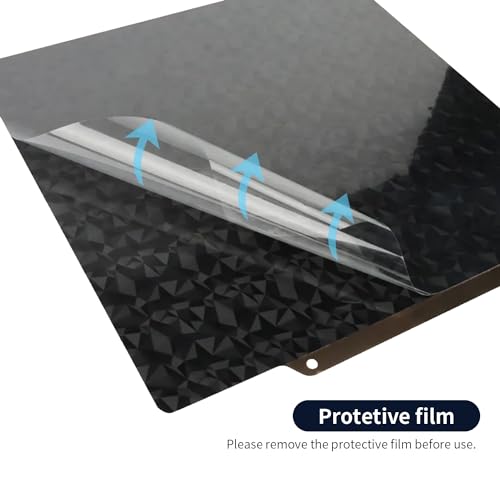 Upgraded 300x300mm Build Plate Pei Smooth/Textured PEO+PEI Sheet Dual-Sides Spring Steel Magnetic Flexible Heated Bed for 300mm LulzBot TAZ Workhorse, TAZ Pro, TAZ 2/3/4/5/6, Anet A8 Plus 3D Printer - size: 300x300mm, style: Black PEO+Gold PEI