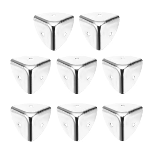uxcell 8PCS Metal Corner Protector 1.5 x 1.5 x 1.5 Inch Box Edge Guard Protector Zinc Alloy Cabinets Speaker Corners Protector for Furniture Decorative (Silver) - color: Silver Tone, size: 1.5 x 1.5 x 1.5 Inch