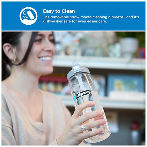 Nalgene 24 oz FreshFlow Straw Bottle - color: Clear