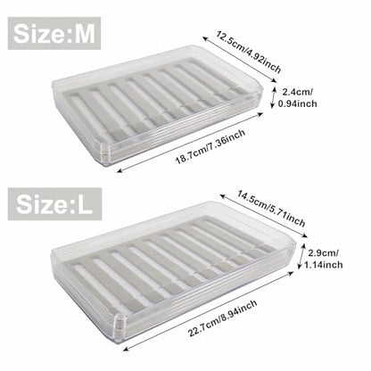 Aventik Large Clear Fly Fishing Box Deep Capacity for Streamers &Saltwater Bass Flies Lightweiht Tackle Storage with Magnetic Closure Easy-Access Fly Organizer (H055MA+Foam A) - style: H055MA