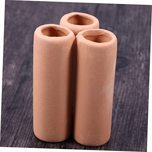 Happyyami 2pcs Moss Tube Cultivating Container Mineral Tube for Aquarium Fish Tank Ceramic