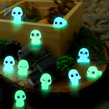 CCINEE 20Pcs Glow in Dark Tree Elves Fairy Luminous Ghost Micro Landscape Accessories Miniature Tree Elves Decoration for Garden Landscape Aquarium Dollhouse Potted Plants Decoration - style: Cute