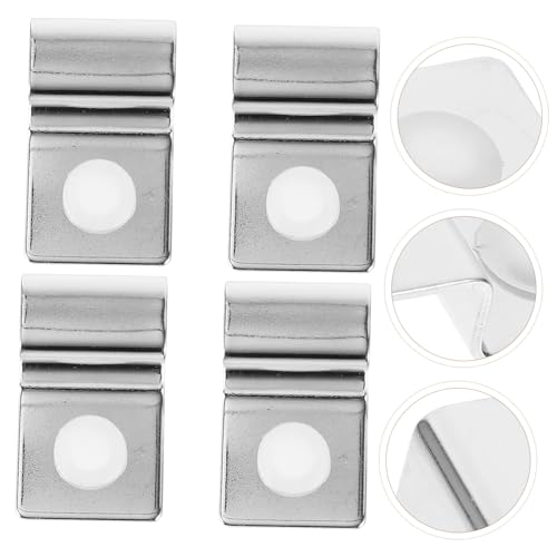 Kisangel Quick-Install Aquarium Lid Support Stainless Steel Clips for Glass Tank Cover 10mm