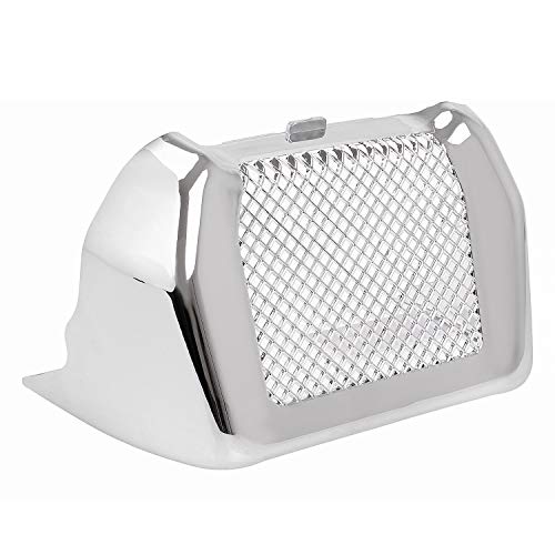 Chrome Oil Cooler Cover Case with Bracket for Harley Touring Road King FLHR Street Glide FLHX Road Glide FLHXS FLTRX FLTRXS 2017-2023 - color: Chrome