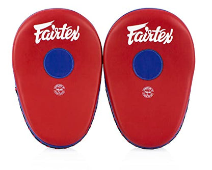 Fairtex FMV13 Maximized Focus Mitts, Muay Thai Kickboxing MMA Punching Pads - color: Red/Blue