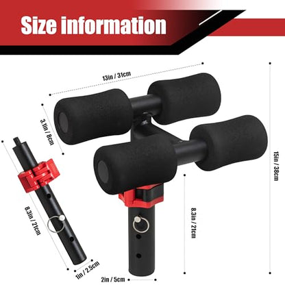 Tib Bar, Tibialis Trainer, Tibia Dorsi Calf Machine for 1 & 2 Inch Plates - color: Black