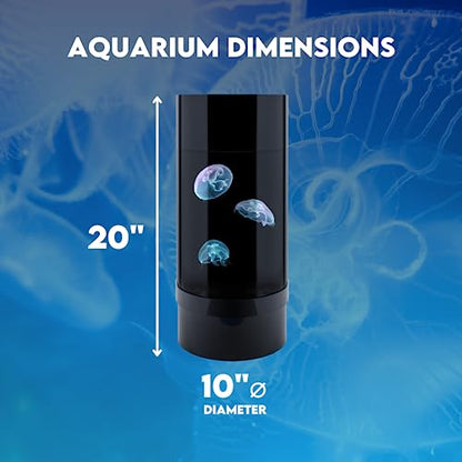 Jelly Cylinder 5 (Aquarium only kit) - Beginner Aquarium for Live Jellyfish (Black)