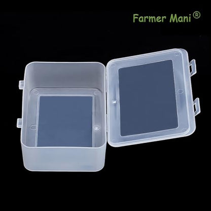 Clear Plastic Storage Containers Box with Lid (5.04x3.5x1.69 inch, 2 Pack), Rectangle Plastic Clear Storage Containers Box for Beads, Coins, Safety Pins and Other Craft Jewelry Watch Findings - size: 5.04 x 3.5 x 1.69 Inch