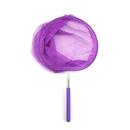lasenersm 1 Piece Telescopic Butterfly Net Telescopic Kids Fishing Net Telescopic Butterfly Fishing Nets Catching Insects Bugs Nets for Catching Fish Shrimp Butterfly Insect(Purple)