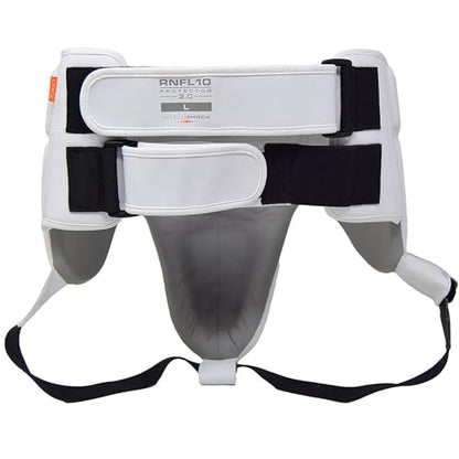 RIVAL Boxing RNFL10 360 Groin Protector with Intelli-Shock D3O Foam, Intelligently Adapts to the Intensity of Any Hit - color: White, size: Small