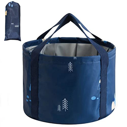 Multifunctional Collapsible Bucket for Soaking Feet, Portable Foot Bath Bag, Foot Spa Soaking Feet Home Pedicure Basin Outdoor Camping for Washing, Fishing Wait Handy Carrying Bag, Large