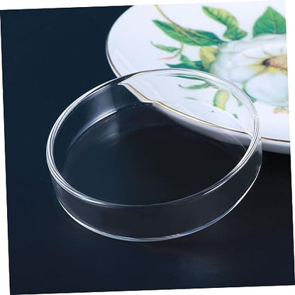 Toddmomy 1pc Transparent Glass Shrimp Feeding Dish Aquarium Feeder Bowl for Fish and Reptiles Floating Design for Shrimp and Fish Food