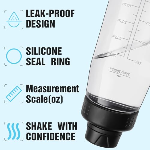 32oz Clear Water Bottle - BPA-Free Tritan Plastic, Fast Flow Spout Lid, Wide Mouth & Leakproof Design Hiking Water Bottle Suitable for Travel, Outdoors, Gym, Travel, Home, School(Clear-Black) - color: Clear-Black