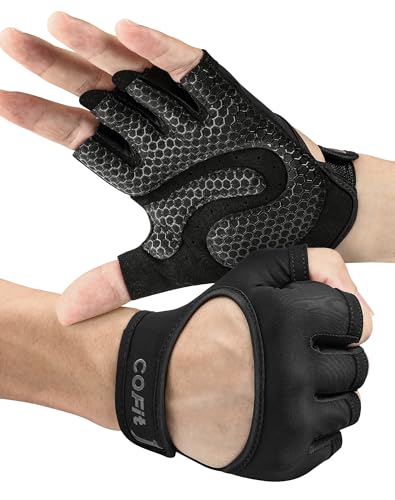 Breathable Workout Gloves, Antislip Weight Lifting Gym Gloves for Men Women, Superior Grip & Palm Protection for Weightlifting, Fitness, Exercise, Training - color: (Backless) Black, size: Small