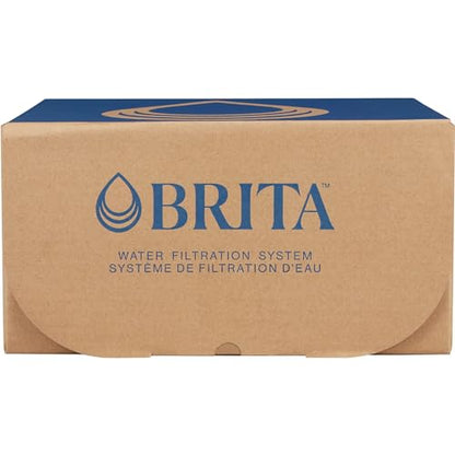 Brita Large 10-Cup Water Filter Pitcher, WQA NSF/ANSI Certified, Removes Chlorine Taste & Odor, Reduces Zinc, Copper & Mercury, 1 Standard Filter, Lasts 2 Months, Bright White