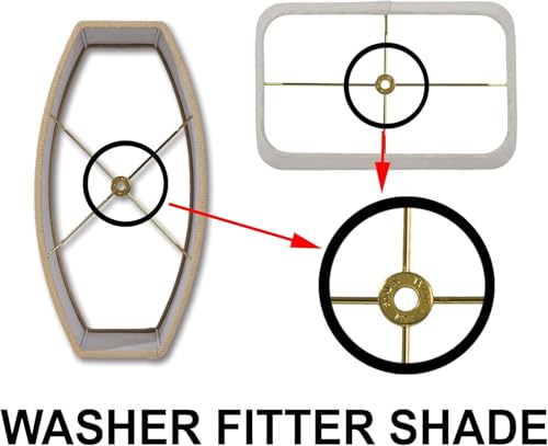 B&P Lamp® 10-1/2 Inch Regular Weight Lamp Shade Harp Holder for Table and Floor Lamps, Brass Plated Steel Finish - size: 10 1/2 Inch