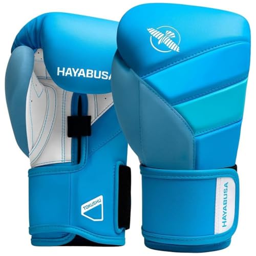 Hayabusa T3 Boxing Gloves - Sparring - color: Neon Blue, size: 12oz