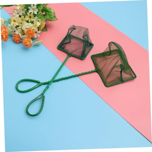 Toddmomy Fish Net Liquid Fishing Net Traps Goldfish Decor Article Automatic Water Pour Bait Fishnets Lid Skimmer - size: 46.4X19.5CM