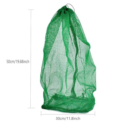 Fishing Net Bag Fish Collection Bag Nylon Fishing Net Fish Storage Bag（Green）
