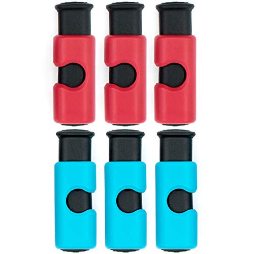 6 Pcs Premium Grade Food Bag Squeeze Clips Bread Clips Rubber Lid Non-Slip Sealer Bag Cinches Easy Use Lock - color: 6pcs