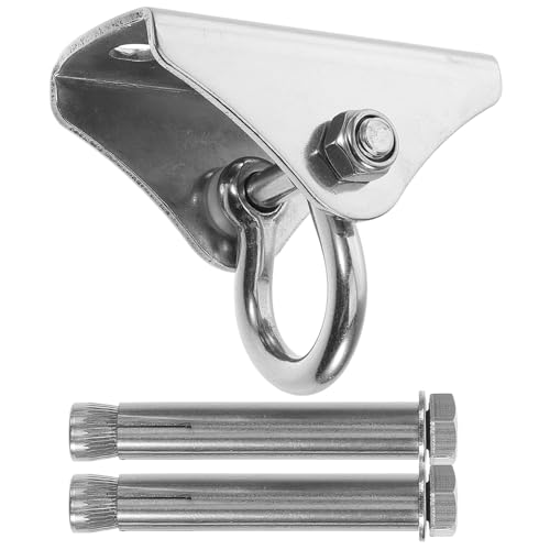 VANZACK 1set Heavy Duty Stainless Steel Swing Hanger Set Multi-Functional Hooks for Hammocks Punching Bags and Swings Easy Installation Support for Locations