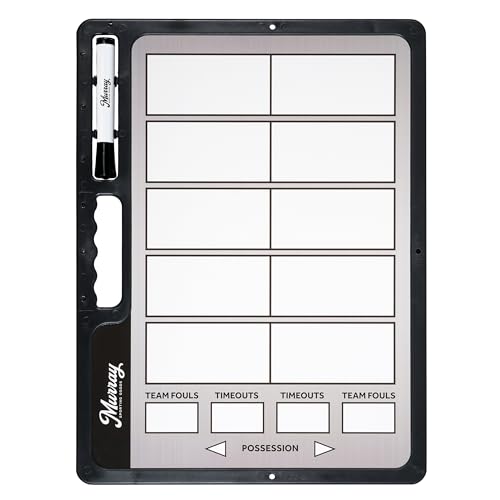 Murray Sporting Goods Premium Basketball Timeout Coaches Clipboard | Double Sided Premium Basketball Coaches Clipboard - size: 16.5 x 12.5