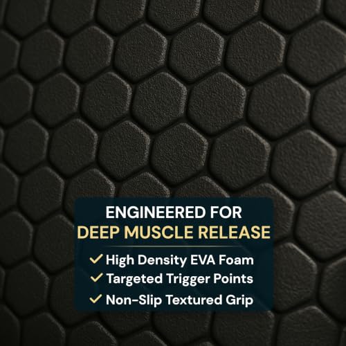 Foam Roller for Muscle Massage, Stiff Back Pain Relief, Physical Therapy, Deep Tissue, Exercise Equipment for Home Gym, Stress, Yoga, Pilates for the Fit Citizen (Black, Mini 12 x 4 Inches) - size: Mini 12 x 4 Inch