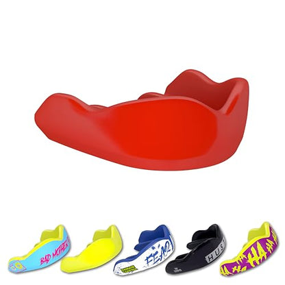 DAMAGE CONTROL High-Impact Sports Mouth Guard – Red - color: Red, size: Adult