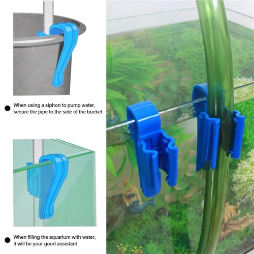Aquarium Hose Holder 15pcs Fish Tank Pipe Holder Clip Water Change Filter Tube Fixation Adjustable Aquarium Accessories