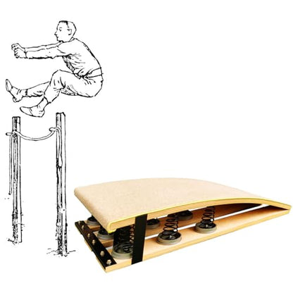 LXLZYXSF Jump Assist Boards Springboard for Martial Arts/Gymnastics Training, Track & Field Athletic Equipment, High/Long Jump Backflip Practice Elastic Board, Hard Wood
