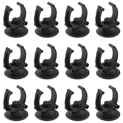 Aquarium Suction Cup Heater Suction Cup with Clamp for 25mm Inner Diameter Aquarium Heater Pipe Hose Plant Fish Tank 12PCS